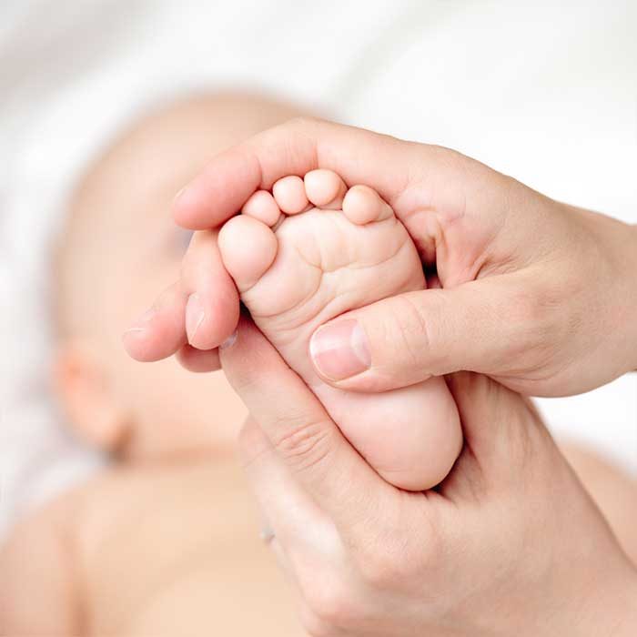 voetjes massage baby